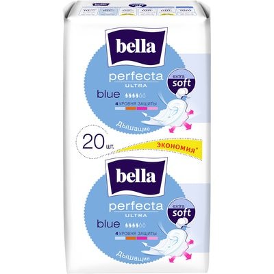 Гігієнічні прокладки Bella Perfecta Ultra Blue 20 шт (5900516305888) VZВ00189470NF фото