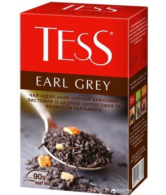 Чай чорний розсипний TESS Earl Grey 90 г (4823096807867) VZ000024805F фото