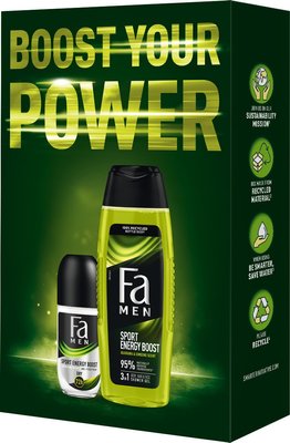 Набор Fa Men Sport Energy Boost your power Гель для душа 250 мл + Роликовый антиперспирант 50 мл (9000101731101) VZВ00308078NF фото