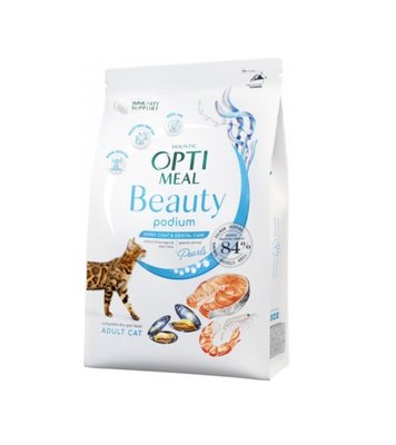 Сухой корм Optimeal Beauty Podium Adult для кошек на основе морепродуктов 4 кг. (4820215366083) VZ000073684F фото