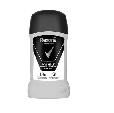 Антиперспирант-карандаш Rexona Men Невидимый на черной и белой одежде 50 г (96097335) VZВ00306036NF фото