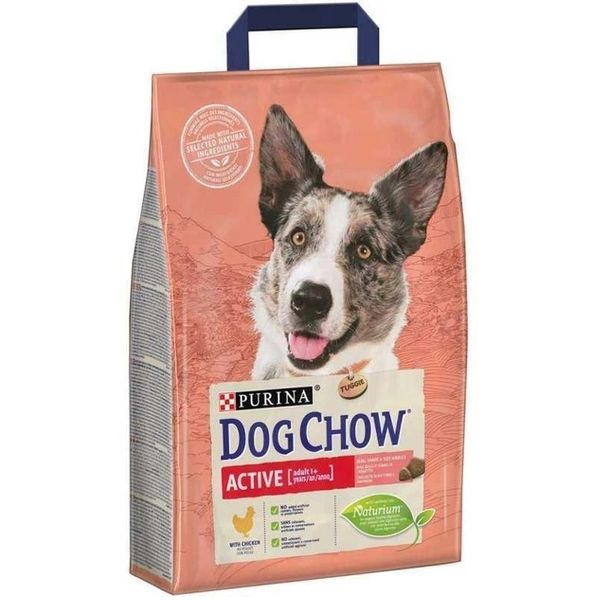 Сухой корм Dog Chow Adult Active для активных взрослых собак с курицей 2,5 кг ( 7613034487858) VZ000074256F фото