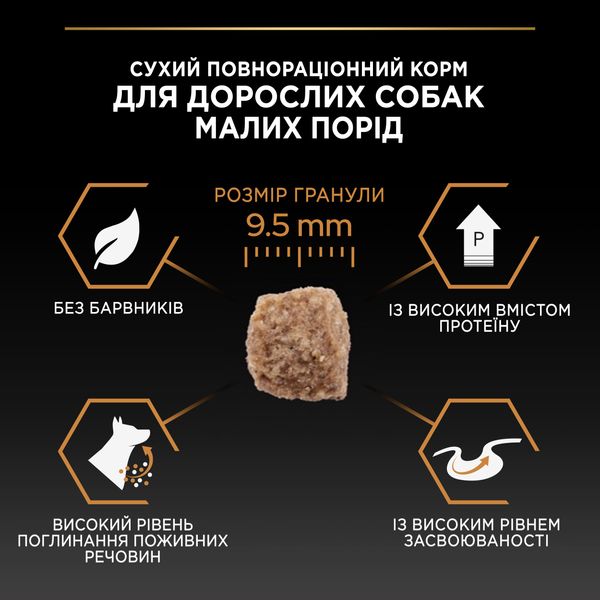 Сухой корм PRO PLAN Small&Mini Adult для взрослых собак мелких пород, с курицей 700 г (7613035120778) VZ000029920F фото