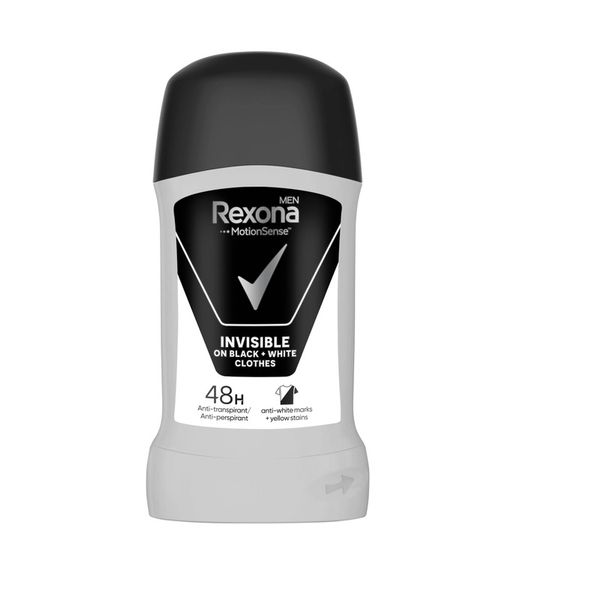 Антиперспирант-карандаш Rexona Men Невидимый на черной и белой одежде 50 г (96097335) VZВ00306036NF фото