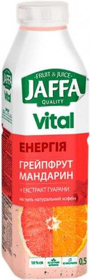 Напій Jaffa Vital Energy Грейпфрут-Мандарин з екстрактом гуарани 0.5 л (4820192260473) VZ000027020F фото