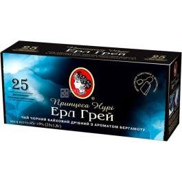 Чай чорний Принцеса Нурі Ерл Грей пакетований 25 x 2 г (4823096800233) VZ000024106F фото