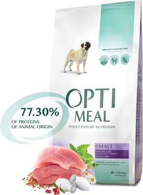 Сухий повнораційний корм Optimeal для собак малих порід зі смаком качки 4 кг.(4820083905537) VZ000020785F фото