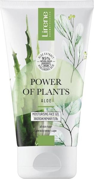 Увлажняющий гель для умывания Lirene Power of Plants Алоэ 150 мл (5900717077294) VZ000077398F фото