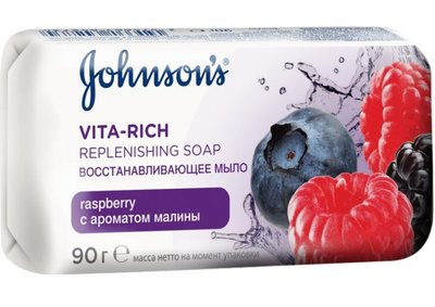 Мыло Johnson's Body Care Vita Rich Восстанавливающее с экстрактом малины 90 г.(3574661642734) VZВ00304840NF фото