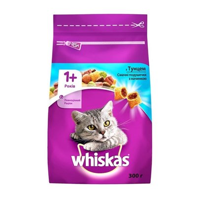 Сухой корм Whiskas для кошек с тунцем 300 г (5900951304255) VZ000076219F фото