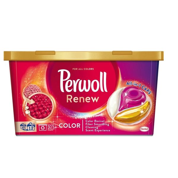 Капсулы для стирки Perwoll Renew Color для цветных вещей 12 шт (9000101569537) VZВ00300707NF фото