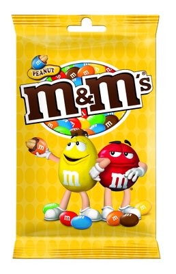 Драже M&M's с арахисом и молочным шоколадом покрыто разноцветной глазурью 125г(5000159541237) VZ000076920F фото