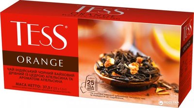 Чай чорний пакетований TESS Orange 25 x 1.5 г (4823096800318) VZ000024110F фото