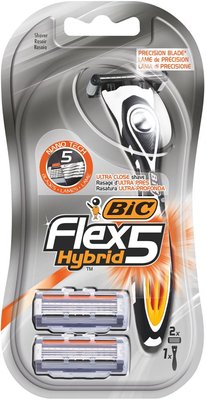 Бритва Bic Flex 5 Hybrid з 2 змінними картриджами 1 шт (3086123534414) VZВ00188274NF фото