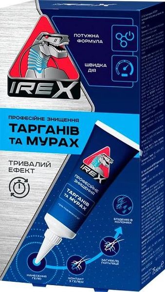 Гель iRex от тараканов в тюбике 75 мл (4820184441279) VZВ00303037NF фото