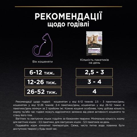 Влажный корм Purina Pro Plan Junior Nutrisavour для котят кусочки с индейкой 85 г (7613036093453) VZ000071677F фото