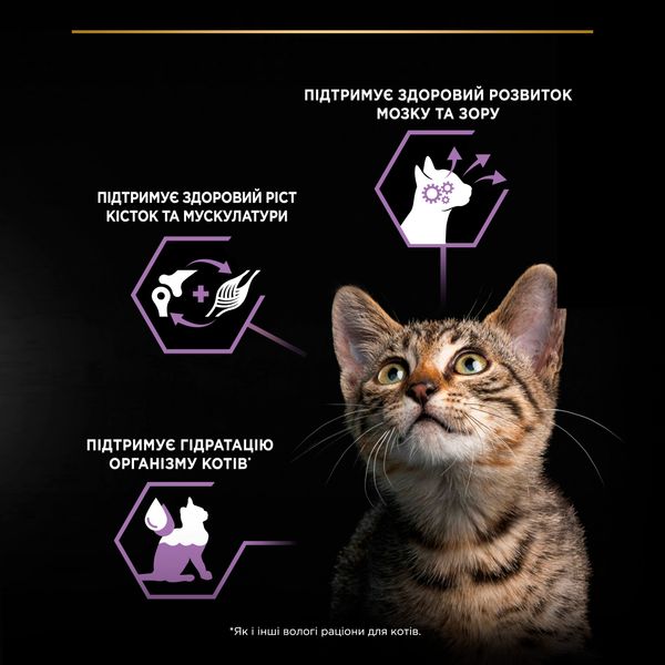 Влажный корм Purina Pro Plan Junior Nutrisavour для котят кусочки с индейкой 85 г (7613036093453) VZ000071677F фото