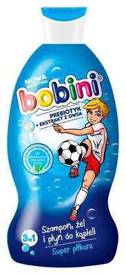 Шампунь, гель для душу і піна для ванни Bobini Kids Футболіст 3в1 50 мл. (5900465243682) VZ000071507F фото