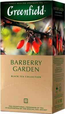 Чай Greenfield Barberry Garden Чорний пакетований 25 x 1.5 г (4823096804866) VZ000025970F фото