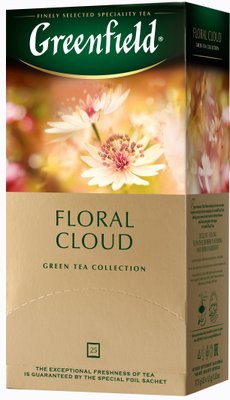 Чай Greenfield Floral Cloud Зелений пакетований 25 x 1.5 г (4823096805887) VZ000028450F фото