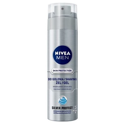 Гель для гоління Nivea Men срібний захист 200 мл (4005808540372) VZВ00280145NF фото