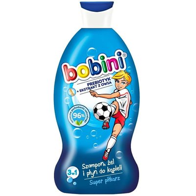 Шампунь, гель для душу і піна для ванни Bobini Kids Футболіст 3 в 1 330 мл. (5900931022483) VZ000062309F фото