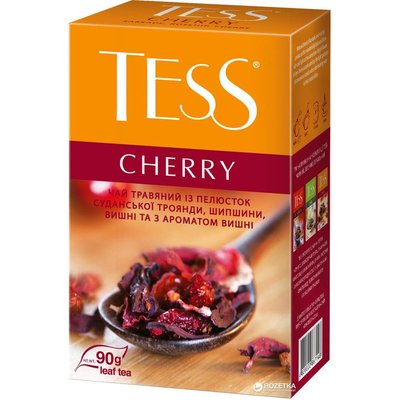 Чай TESS Cherry Травяной листовой 90 г (4823096800295) VZ000024114F фото