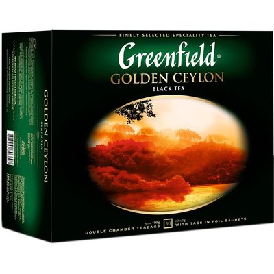 Чай пакетированный Greenfield Golden Ceylon 50 x 2 г (4823096806693) VZ000035112F фото