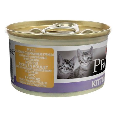 Влажный корм корм Purina Pro Plan Junior Паштет с курицей для котят 85 гр. х 24 шт. (7613033568619) VZ000071678F фото