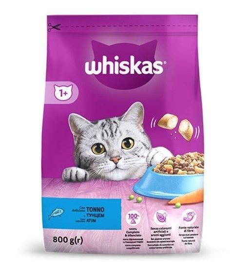 Сухой корм Whiskas для кошек с тунцем 800 г (5900951305269) VZ000076224F фото