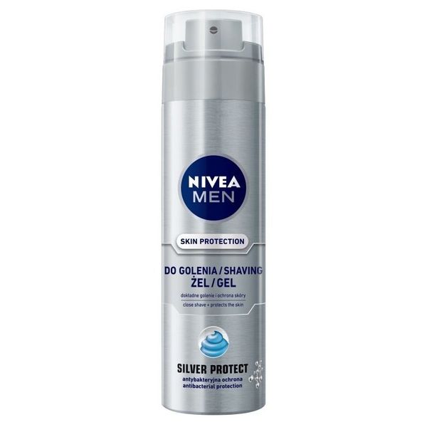 Гель для бритья Nivea Men серебряная защита 200 мл (4005808540372) VZВ00280145NF фото