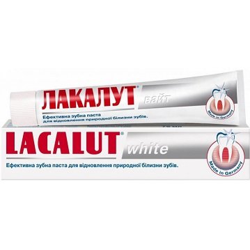 Зубна паста Lacalut White 75 мл (4016369696330) VZВ00282150NF фото