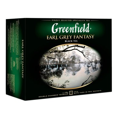 Чай Greenfield Earl Grey Fantasy Черный пакетированный 50 х 2 г (4823096806716) VZ000035113F фото