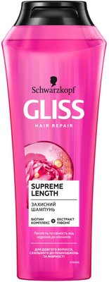 Шампунь Gliss Kur Supreme Length для довгого волосся, схильного до пошкоджень та жирності 250 мл (4045787436464) VZВ00045959NF фото