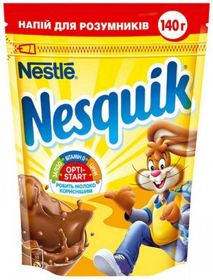 Какао-напій Nesquik шоколадно-молочний коктель 140г (7613036939874) VZ000028465F фото