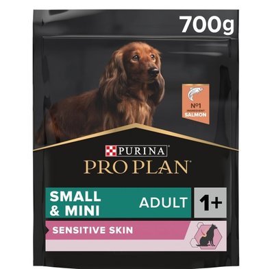 Сухий корм PRO PLAN Small&Mini Adult 1+ Sensitive Skin для собак дрібних порід з чутливою шкірою з лососем 700 г (7613035120808) VZ000029939F фото