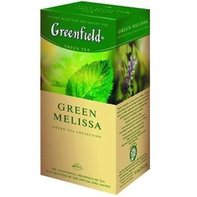 Чай зелений Greenfield Green Melissa 25 х 1.5г (4823096802343) VZ000074811F фото