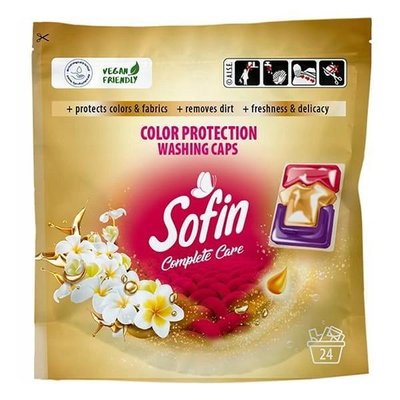 Капсули для прання Sofin Complete Care& Color 24 шт (5900931033526) VZ000076788F фото