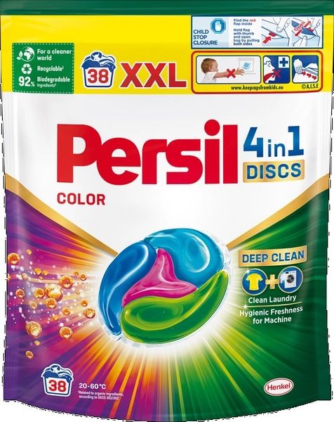 Капсулы для стирки Persil диски Колор 38 шт (9000101565584) VZВ00099240NF фото