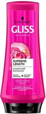 Бальзам Gliss Kur Supreme Length для довгого волосся, схильного до пошкоджень та жирності 200 мл (9000101201185) VZВ00045960NF фото