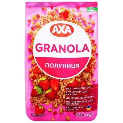 Гранола AXA хрустящий с клубникой 330 г (4820237692542) VZ000078792F фото