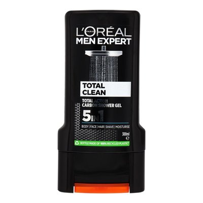 Гель для душу L'Oréal Paris Men Expert Total Clean 5 в 1 300 мл (3600523535989) VZВ00099323NF фото
