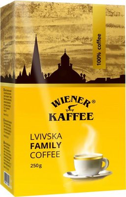 Кофе молотый Lvivska family coffee Wiener Kaffee 250г (4820000373555) VZ000063176F фото