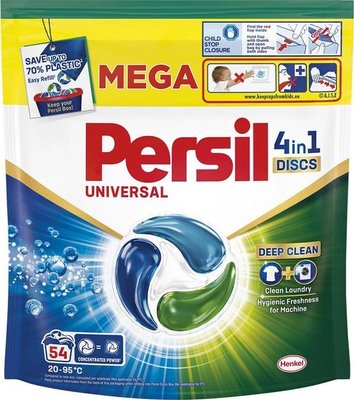 Диски для стирки Persil 4in1 Discs Universal Deep Clean 54 шт (9000101801323) VZВ00314178NF фото