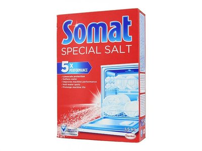 Сіль для посудомийних машин Somat Потрійна дія 1.5 кг (9000100147293) VZ467      NF фото