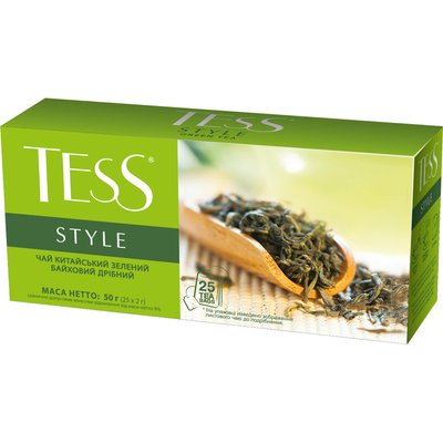 Чай TESS Style Зелений пакетований 25 x 2 г (4823096801889) VZ000024585F фото