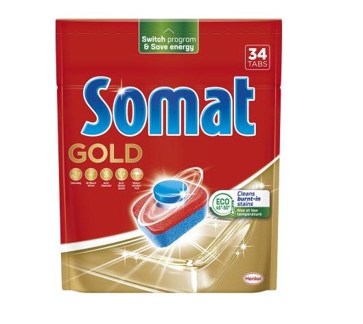 Таблетки для мытья посуды в посудомоечной машине Somat Gold Голд 34 шт (9000101577105) VZВ00301295NF фото