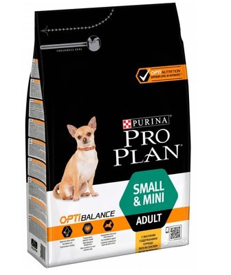 Сухий корм PRO PLAN Small&Mini Adult для дорослих собак дрібних порід, з куркою 3 кг (7613035114920) VZ000029961F фото