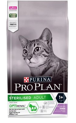 Сухой корм PRO PLAN Sterilised Adult 1+ для стерилизованных кошек, с индейкой 1,5 кг (7613033566592) VZ000076426F фото