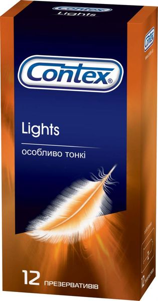 Презервативы латексные с силиконовой смазкой Contex Lights (особенно тонкие) 12 шт.(Презервативы латексные с силиконовой смазкой Cont VZВ00141688NF фото